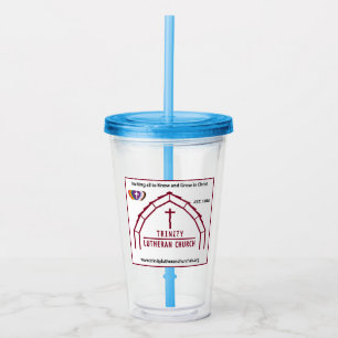 Copo De Acrílico Logotipo da Trinity no Tumbler 