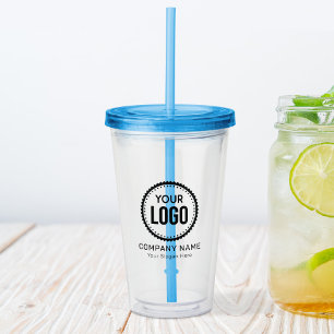Copo De Acrílico Logotipo E Slogan Personalizados Da Empresa Com Pr