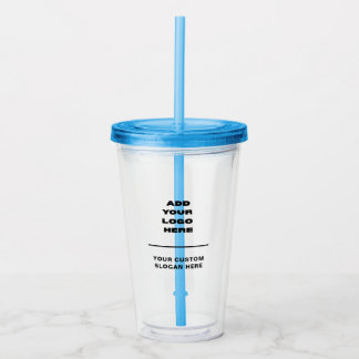 Copo De Acrílico Logotipo Empresarial Personalizado e Texto Persona