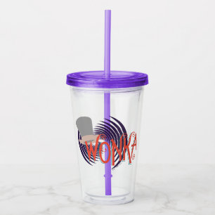 Copo De Acrílico Logotipo espiral Wonka