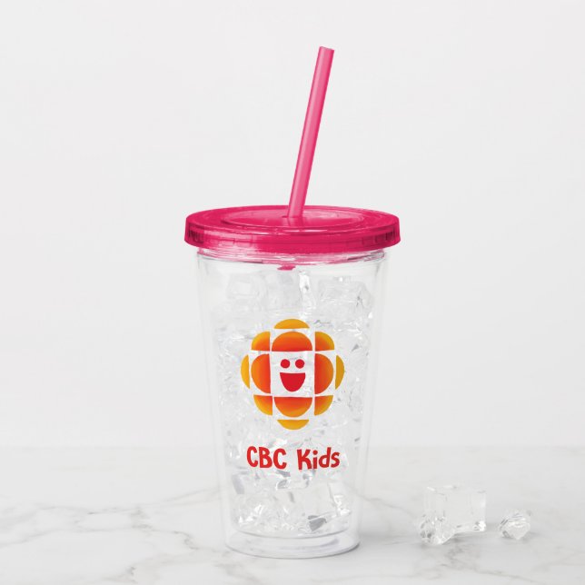 Copo De Acrílico Logotipo para crianças CBC (Gelo traseiro)