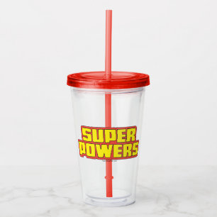 Copo De Acrílico Logotipo Super Powers™ Amarelo