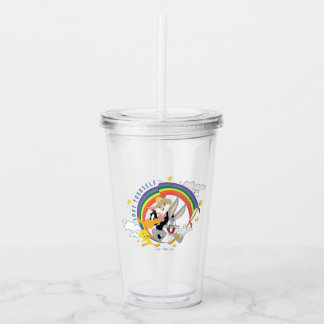 Copo De Acrílico LOONEY TUNES™ - Ame seu Crachá de Orgulho