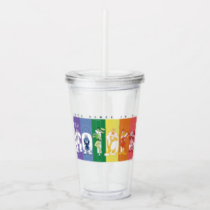 Copo De Acrílico LOONEY TUNES™ - O amor vem em todas as cores