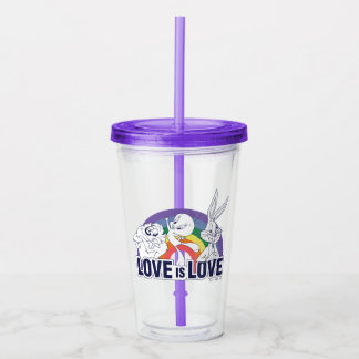 Copo De Acrílico LOONEY TUNS™ - Amor é Amor