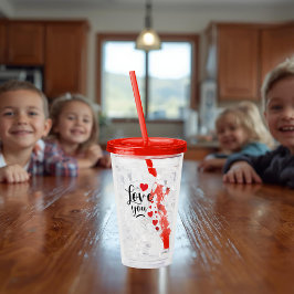 Copo De Acrílico Love You Acrylic Tumbler