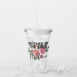 Copo De Acrílico Mãe personalizada da noiva