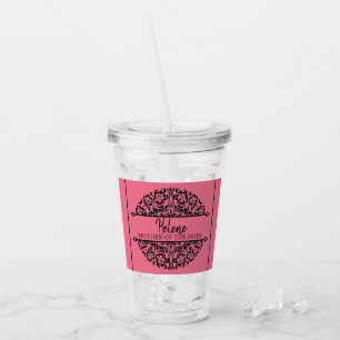 COPO DE ACRÍLICO MÃE PERSONALIZADA DO TUMBLER ACRÍLICO BRIDE