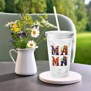 Copo De Acrílico MAMA Floral