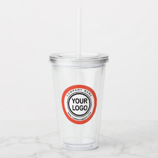 Copo De Acrílico Marca do logotipo de promoção comercial personaliz