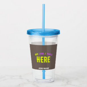COPO DE ACRÍLICO MARCA VERIFICADA DO CAFÉ PERSONALIZÁVEL MODERNO