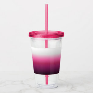 Copo De Acrílico maroon ombre moderna abstrato magenta burgundy chi