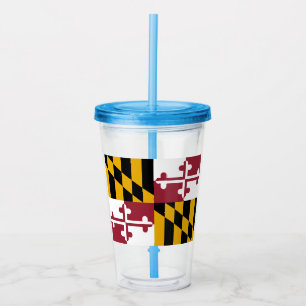Copo De Acrílico Maryland Flag