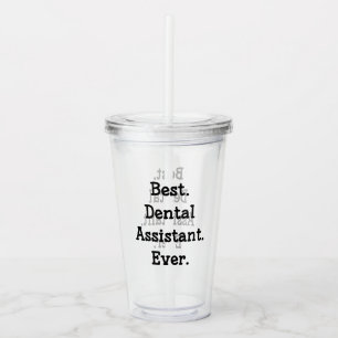 Copo De Acrílico Melhor. Assistente dental. Nunca