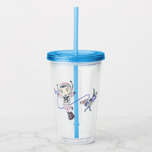 Copo De Acrílico Menina asteróide