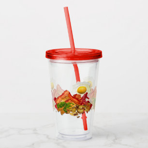 Copo De Acrílico Meu Ketchup foi esquadrão para decoração de bacon