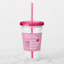 Minhas Coisas Favoritas Café Gelado Rosa 