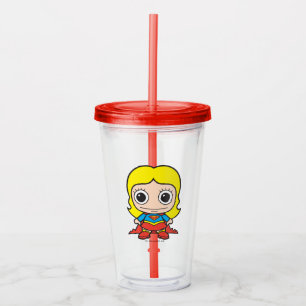 Copo De Acrílico Mini Supergirl