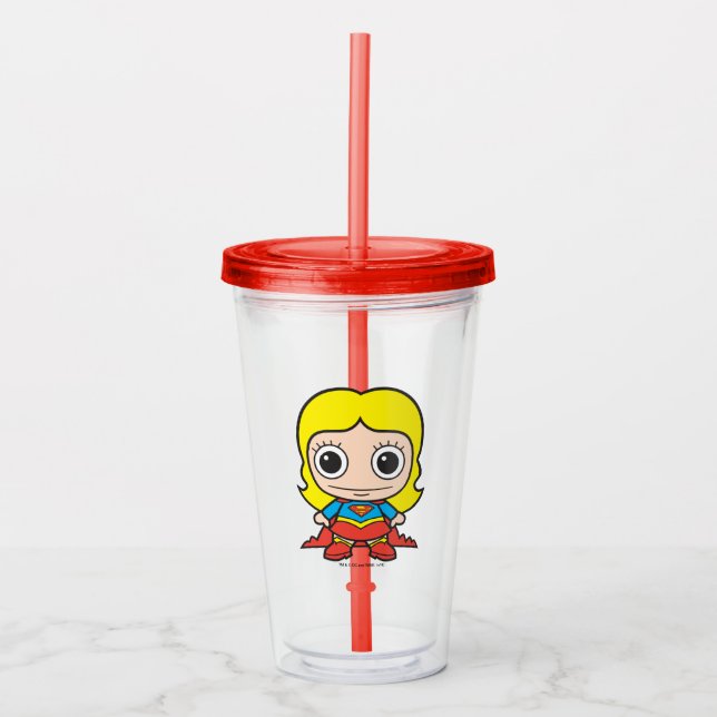 Copo De Acrílico Mini Supergirl (Frente)