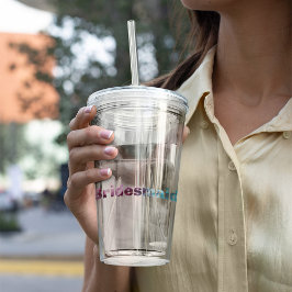 Copo De Acrílico Monograma Rosa e Teto Texturizado Bridesmaid