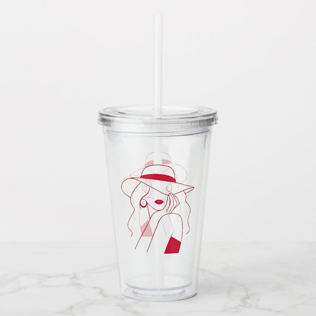 Copo De Acrílico Mulher (Frente)