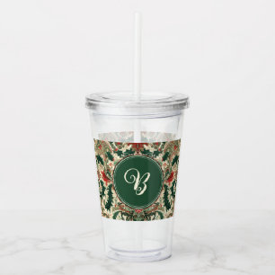 Copo De Acrílico Natal Victoriano/Clássico/Vintage Personalizado