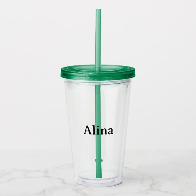 Copo De Acrílico Negócios Profissionais Simples 16oz claro (Frente)