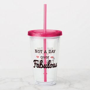 Copo De Acrílico Nem um dia sobre o viagem do Tumbler Fabuloso