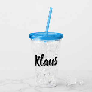 Copo De Acrílico Nome de Klaus masculino,