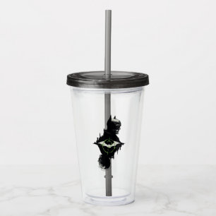 Copo De Acrílico O Batman E O Gráfico De Caracteres Duplos Do Ridd