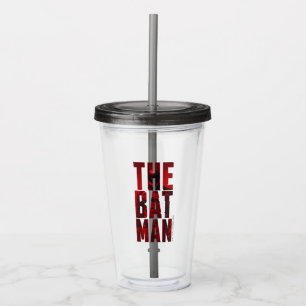 Copo De Acrílico O Batman Typografia Cutout