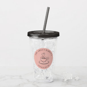 Copo De Acrílico O Doce Barista Acrílico Tumbler