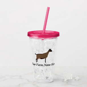 Copo De Acrílico Oberhasli Dairy Goat Personalizado