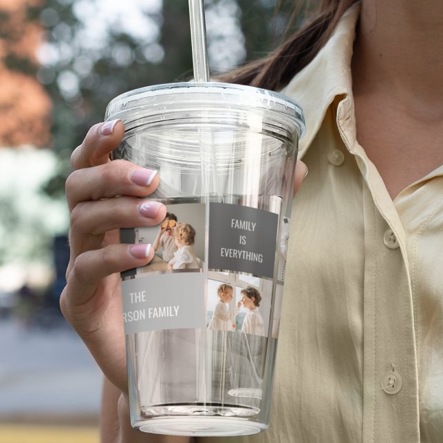 Copo De Acrílico Oferta da Melhor Família de Fotos e Cinzas do Mode (Criador carregado)