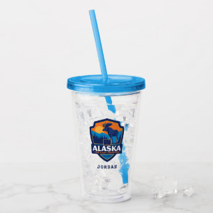 Copo De Acrílico Orgulho Alaska do estado