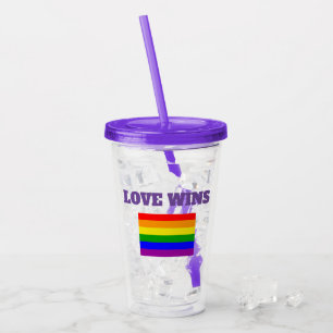 Copo De Acrílico Orgulho gay Love vence