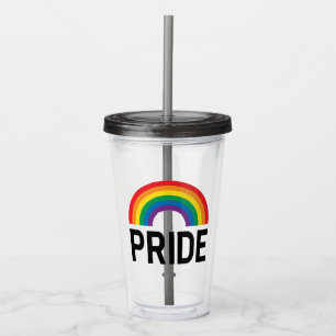 Copo De Acrílico Orgulho Rainbow