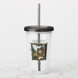 Copo De Acrílico Outside Is the New Offline – Nature Escape Tumbler