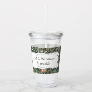 Copo De Acrílico Padrão Elegante Personalizado