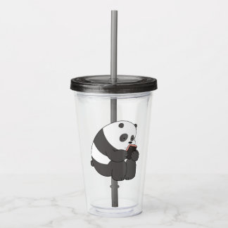 Copo De Acrílico Panda From We Bare Bears Tumbler Design