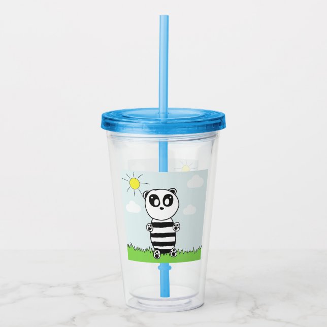 Copo De Acrílico Panda Kids (Frente)