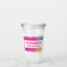 Papel Picado Fun Fiesta Acrylic Tumbler