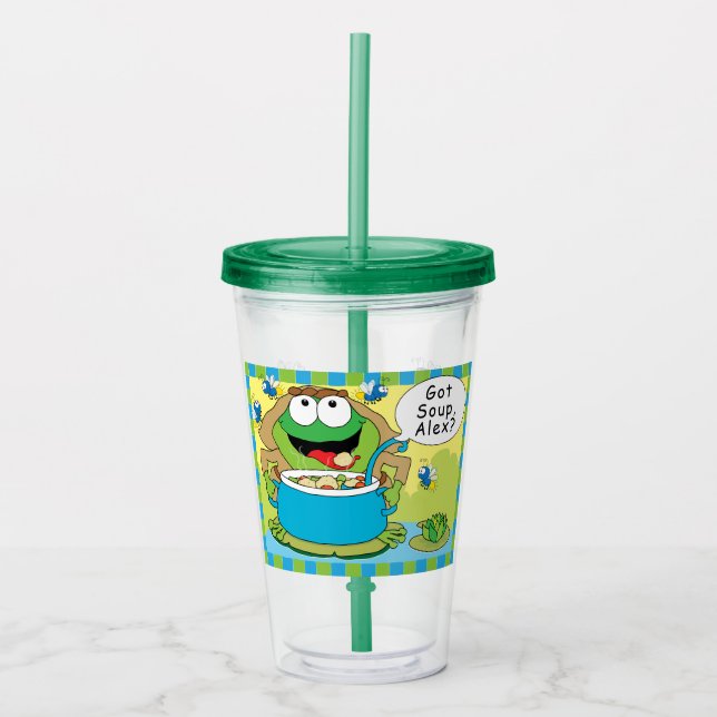 Copo De Acrílico Passover Acrílico Tumbler 16 oz ficou com Sapo de  (Frente)