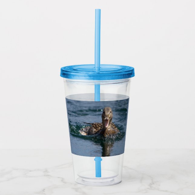 Copo De Acrílico Pato com bico aberto (Frente)