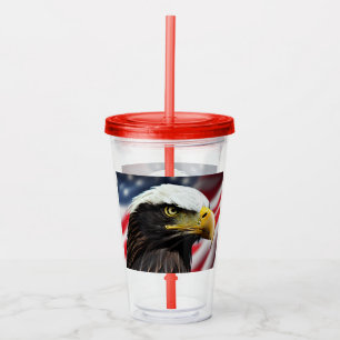 Copo De Acrílico Patriótico/Águia/Americano/EUA