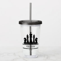 Peças de Xadrez Preto Personalizadas