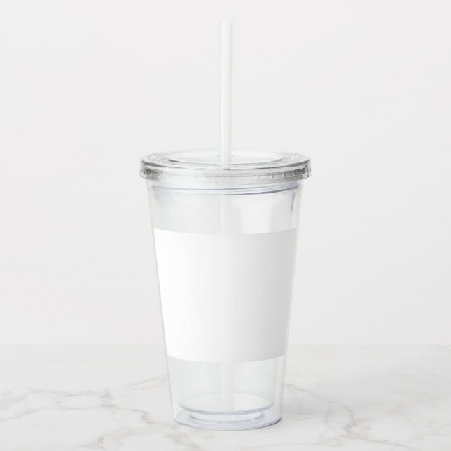 Copo De Acrílico Personalizado 16oz, Limpar (Frente)