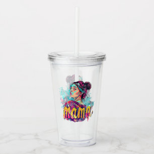 Copo De Acrílico Personalizado Retro Mama Pop Art (13)