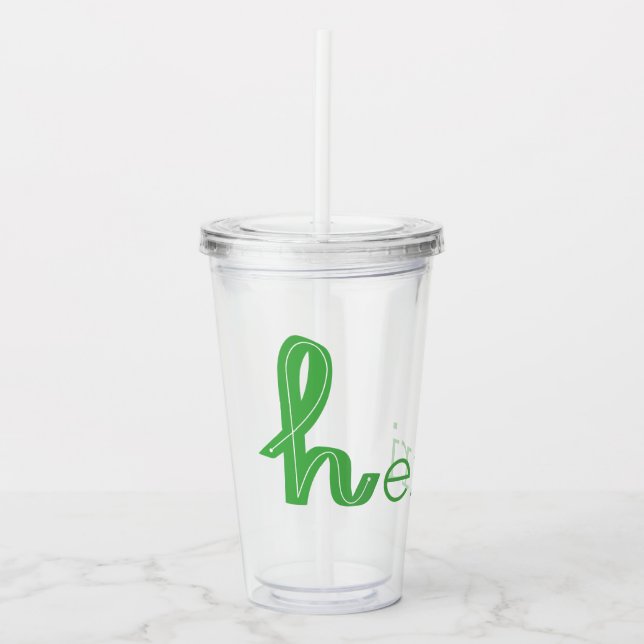 Copo De Acrílico Personalizar nome (Frente)