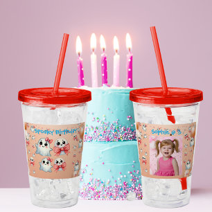 Copo De Acrílico Presente de aniversário do Tumbler Acrílico do Pas